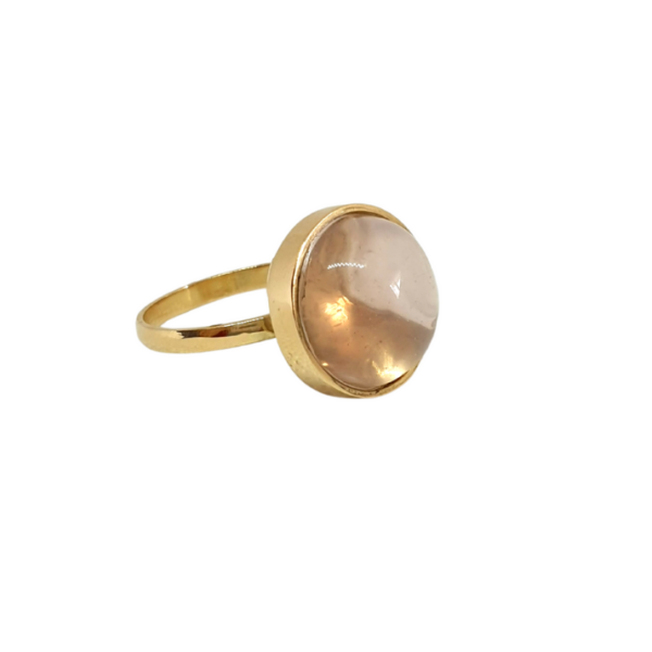 Anillo Cuarzo rosa