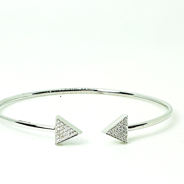 Pulsera Triangulo oro blanco