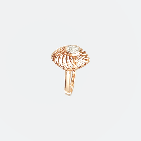 Anillo espiral ovalado