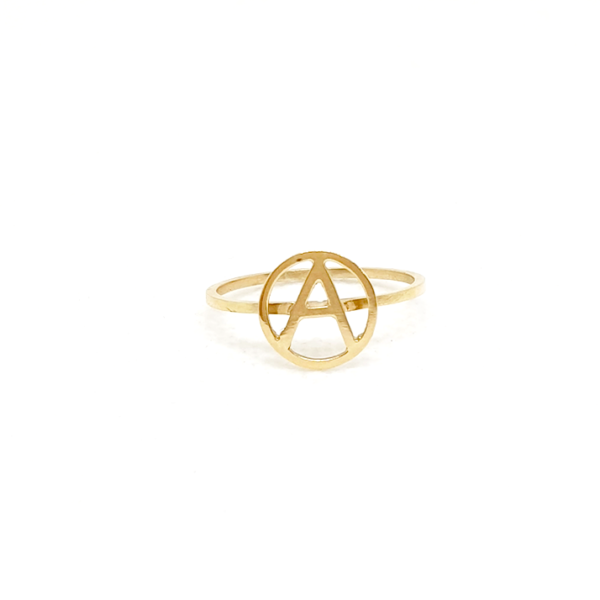 Anillo letra A