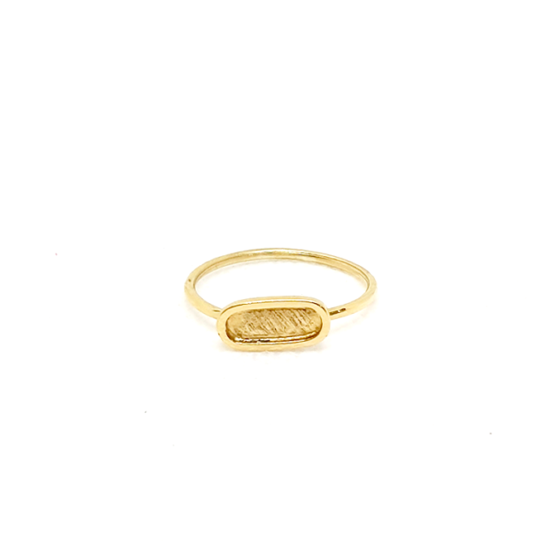 Anillo Placa Redondeada