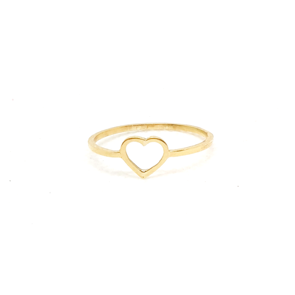 Anillo corazón calado