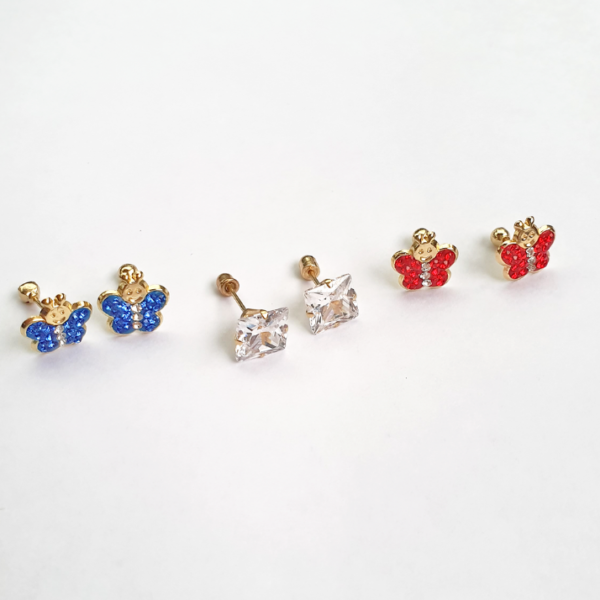 Aretes de mariposas