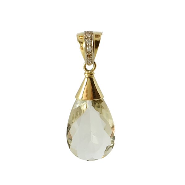 Dije Citrina y Diamantes